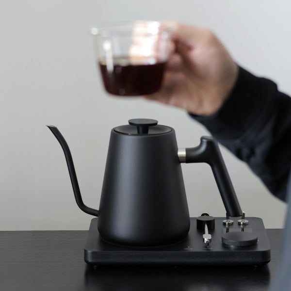 Lafeeca DJ Pour-Over Electric Kettle Black – gooseneck electric kettle for pour-over coffee #color_black