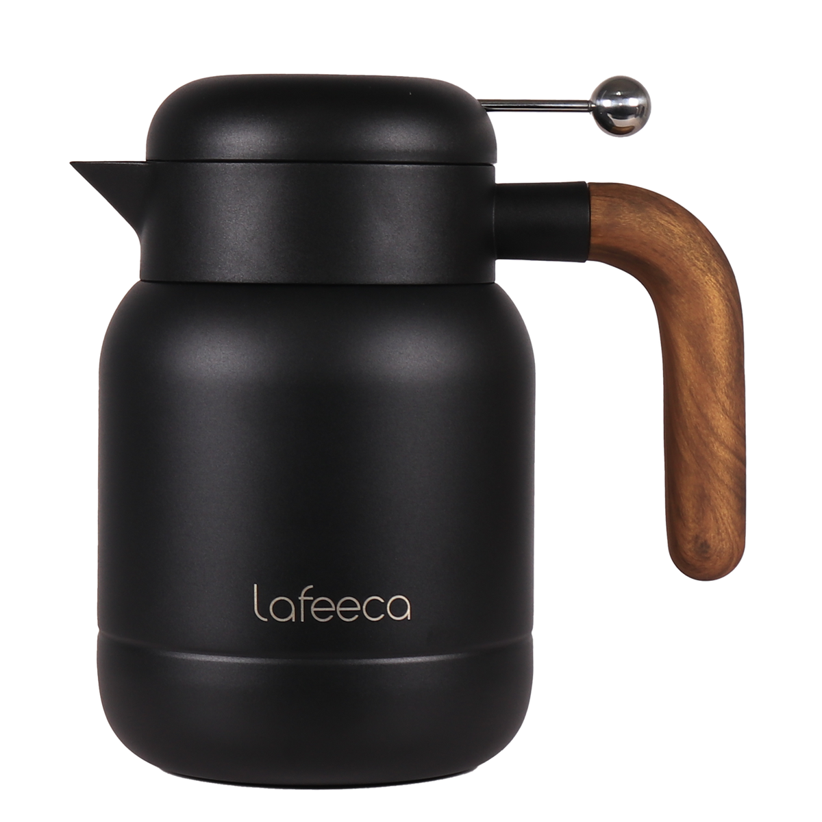 Lafeeca Aura Thermal Coffee Carafe Black, 1 L – insulated carafe for pour-over coffee, tea and water