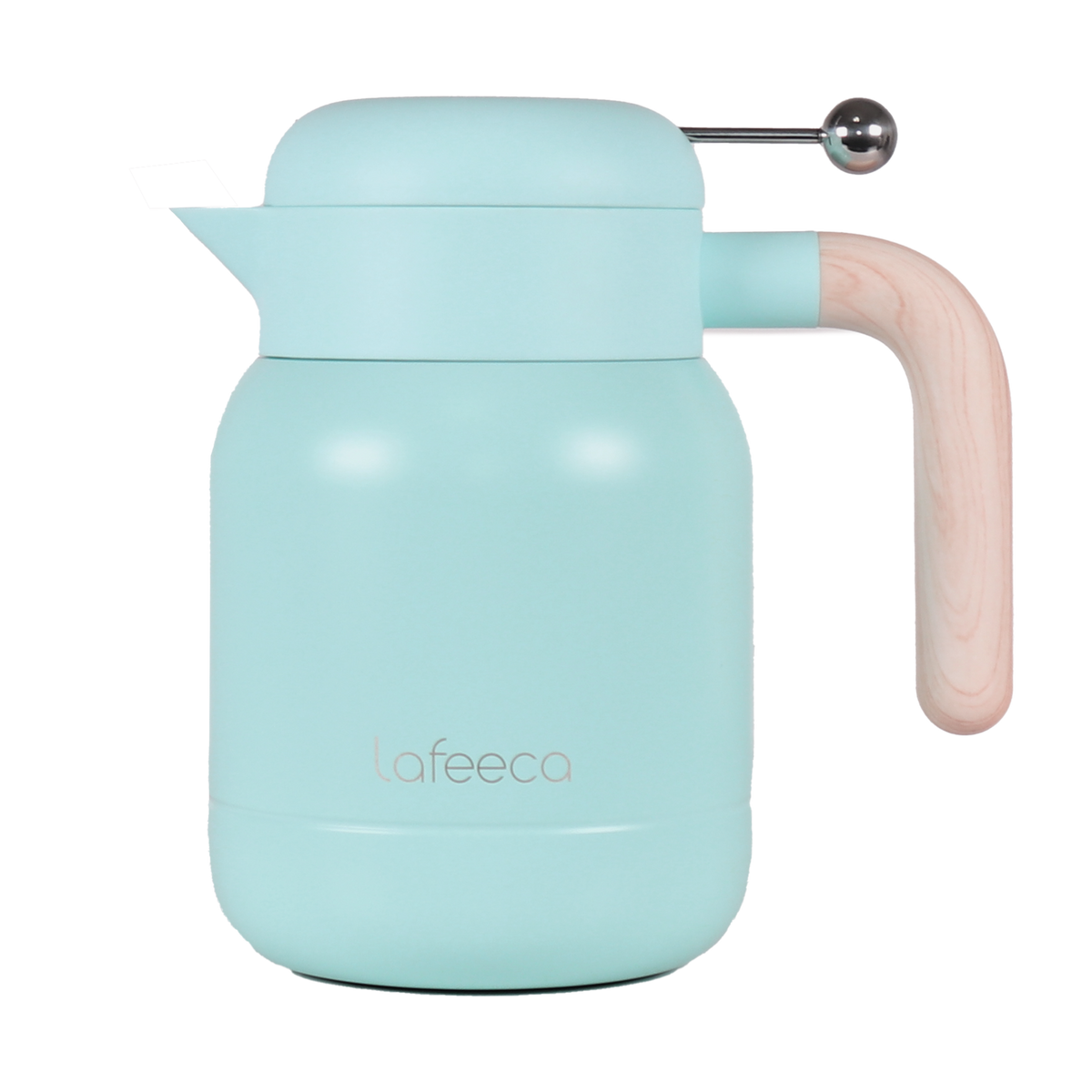 Lafeeca Aura Thermal Coffee Carafe Mirage Blue, 1 L – thermal coffee server that keeps drinks hot for 10 hours