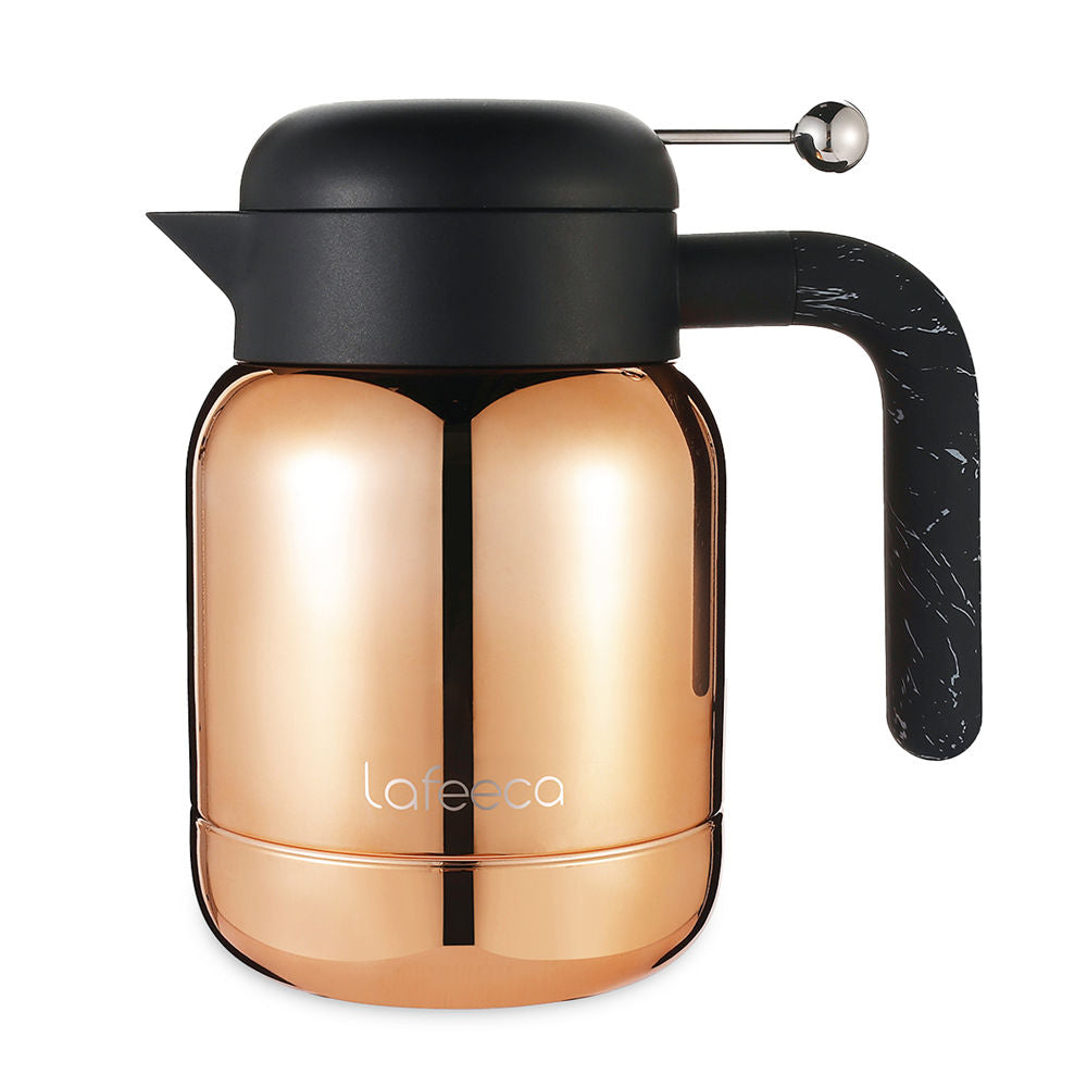 Lafeeca Aura Thermal Coffee Carafe Sunburst Copper, 1 L – insulated carafe for pour-over coffee, tea and water