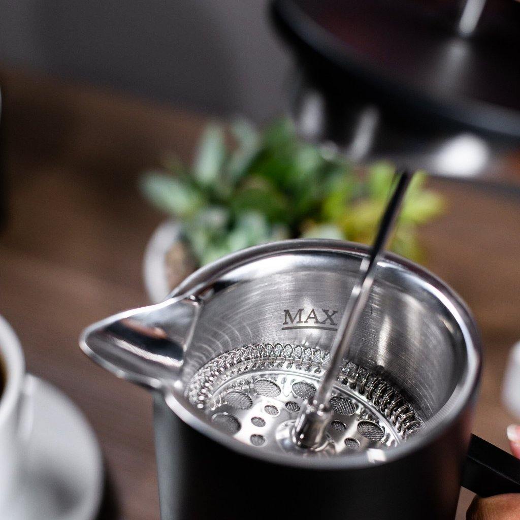 Lafeeca Stainless Steel French Press – 34 oz double-wall insulated French press coffee maker
