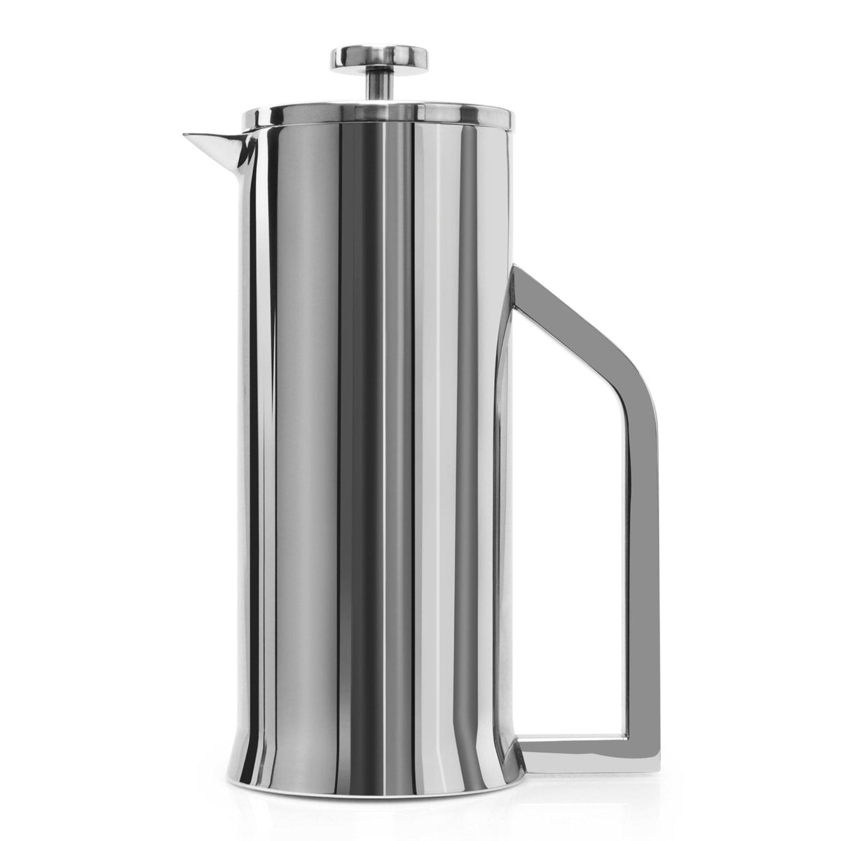 Lafeeca Stainless Steel French Press Polished Stainless Steel – stainless coffee press that keeps coffee hot longer