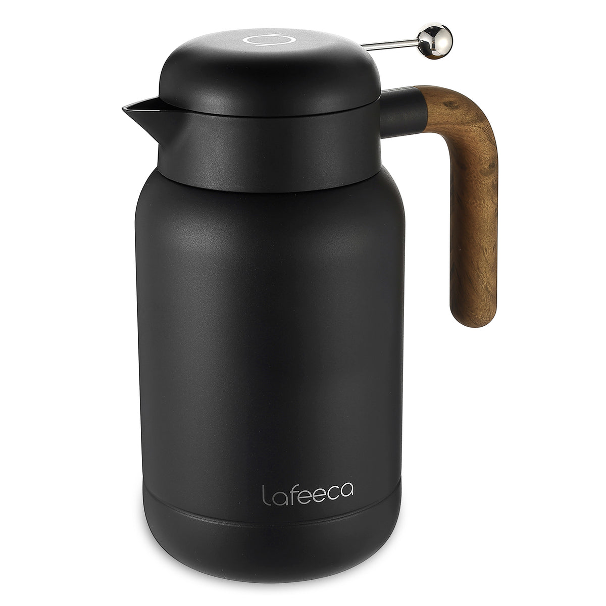 Lafeeca Aura Thermal Coffee Carafe Black, 1.5 L – thermal coffee server that keeps drinks hot for 10 hours