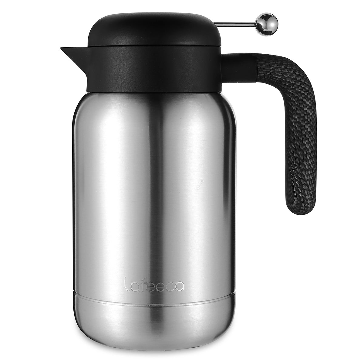 Lafeeca Aura Thermal Coffee Carafe Stainless Steel, 1.5 L – thermal coffee server that keeps drinks hot for 10 hours