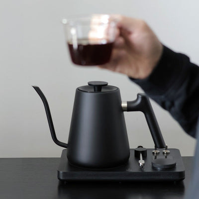 Lafeeca DJ Pour-Over Electric Kettle Black – gooseneck electric kettle for pour-over coffee #color_black