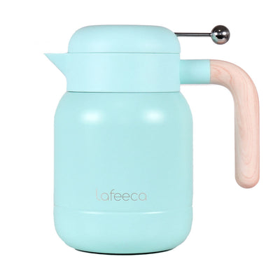 Lafeeca Aura Thermal Coffee Carafe Mirage Blue, 1 L – thermal coffee server that keeps drinks hot for 10 hours