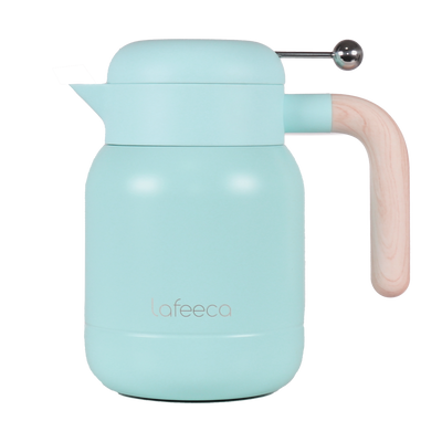 Lafeeca Aura Thermal Coffee Carafe Mirage Blue, 1 L – thermal coffee server that keeps drinks hot for 10 hours