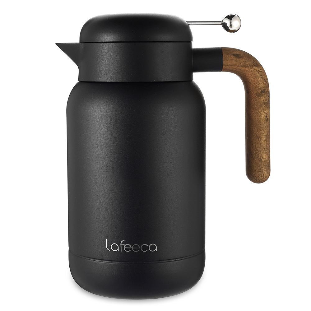 Lafeeca Aura Thermal Coffee Carafe Black, 1.5 L – double-wall vacuum insulated stainless steel coffee carafe