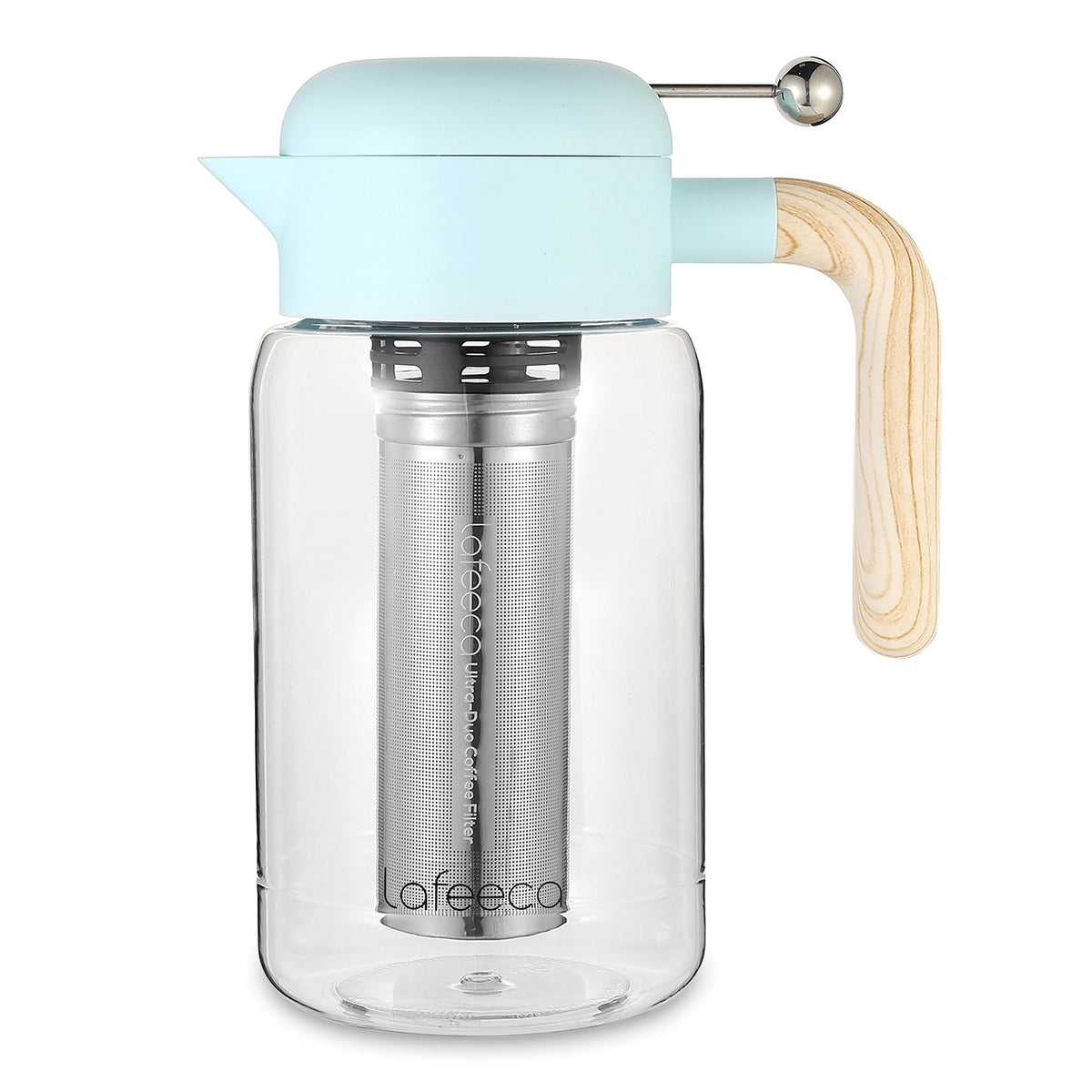 Lafeeca Essence Cold Brew Maker Mirage Blue – cold brew coffee maker with dual-layer stainless filter