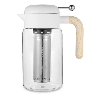 Lafeeca Essence Cold Brew Maker White – Tritan cold brew coffee and iced tea pitcher