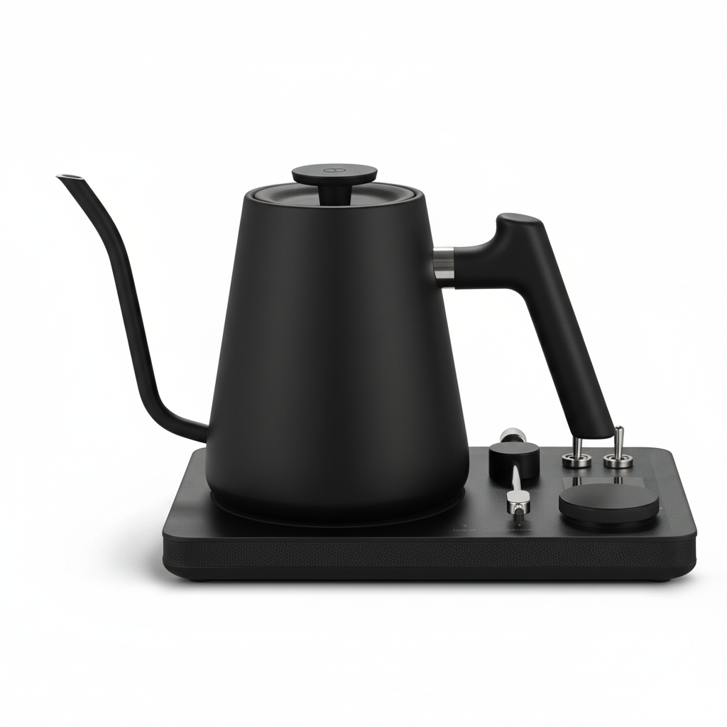 Lafeeca DJ Pour-Over Electric Kettle Black – 1500W pour-over kettle with 60-minute hold