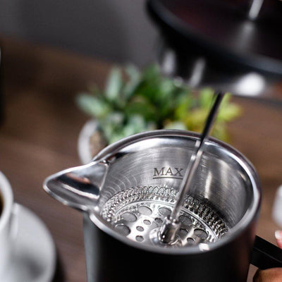 Lafeeca Stainless Steel French Press – 34 oz double-wall insulated French press coffee maker