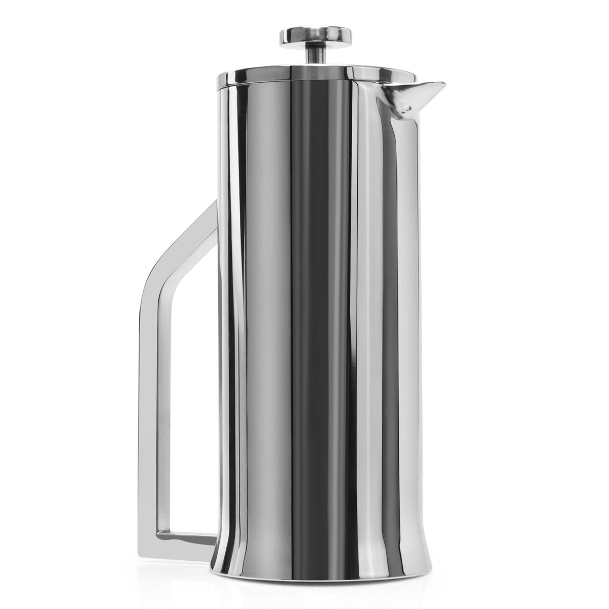 Lafeeca Stainless Steel French Press Polished Stainless Steel – stainless coffee press that keeps coffee hot longer