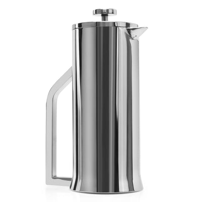 Lafeeca Stainless Steel French Press Polished Stainless Steel – stainless coffee press that keeps coffee hot longer