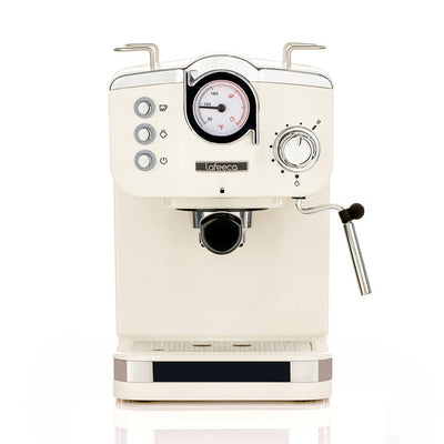 Lafeeca 19-Bar Espresso Machine Cream – 1100W espresso and cappuccino machine with 51 mm portafilter