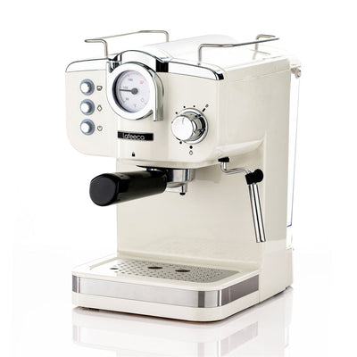 Lafeeca 19-Bar Espresso Machine Cream – 19-bar pump espresso machine with milk frother