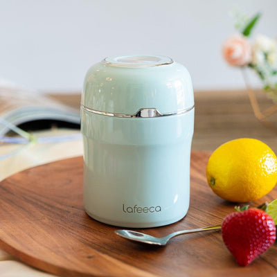 Lafeeca Airtight Coffee Canister Mirage Blue – double-wall stainless steel coffee bean storage container