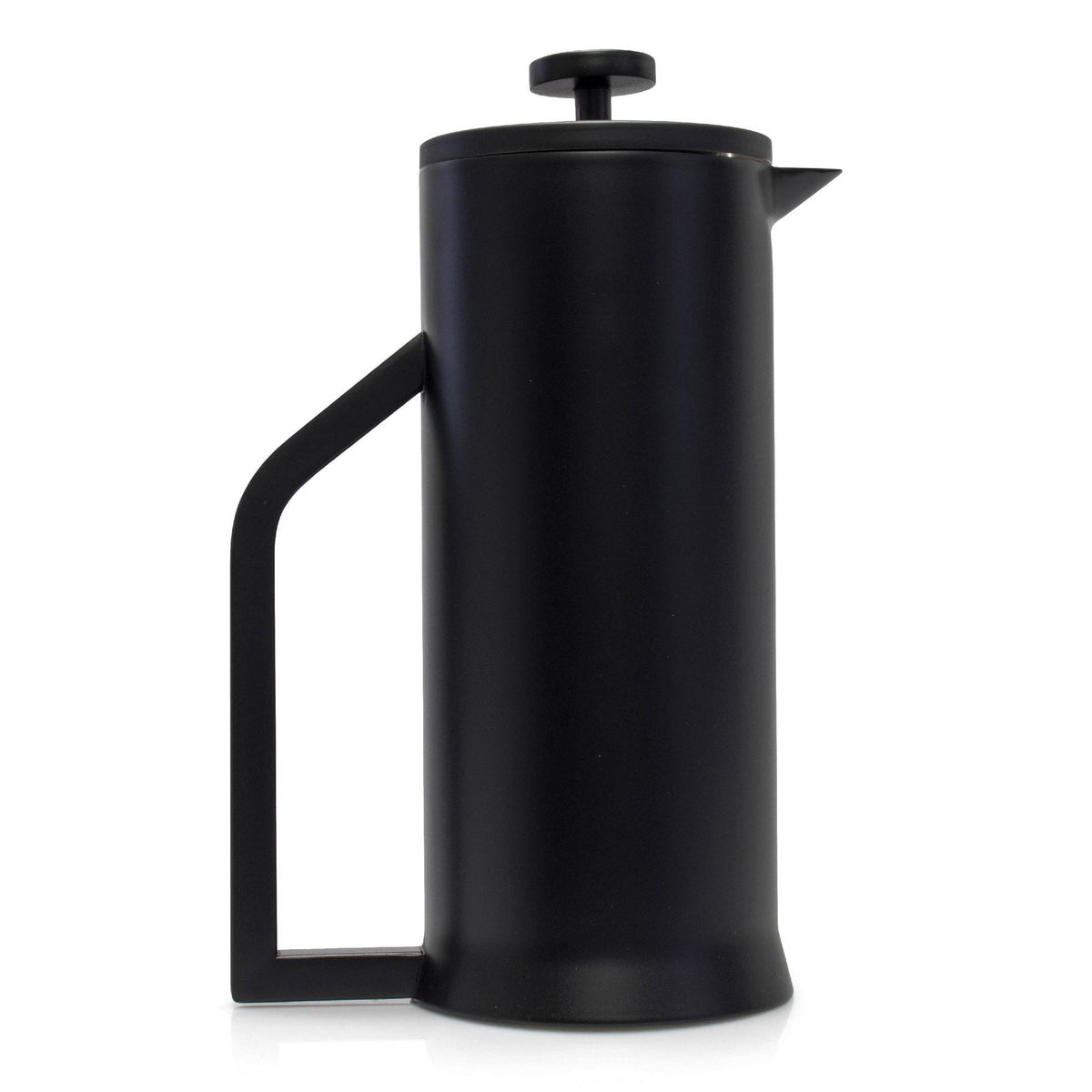Lafeeca Stainless Steel French Press Black – vacuum insulated coffee press with 2-layer mesh filter