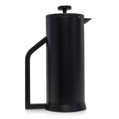 Lafeeca Stainless Steel French Press Black – vacuum insulated coffee press with 2-layer mesh filter