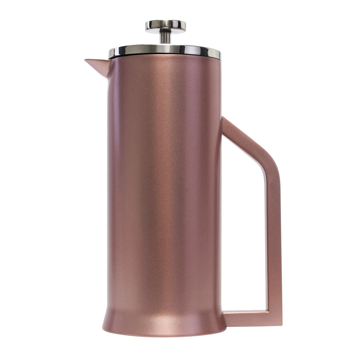Lafeeca Stainless Steel French Press Rose Gold – 34 oz double-wall insulated French press coffee maker