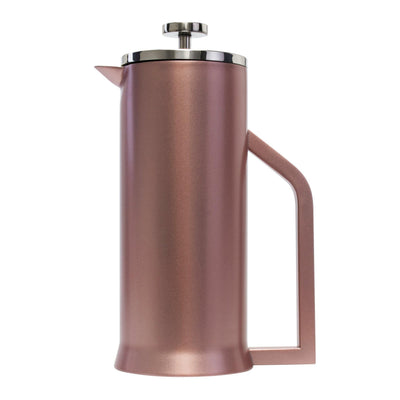 Lafeeca Stainless Steel French Press Rose Gold – 34 oz double-wall insulated French press coffee maker